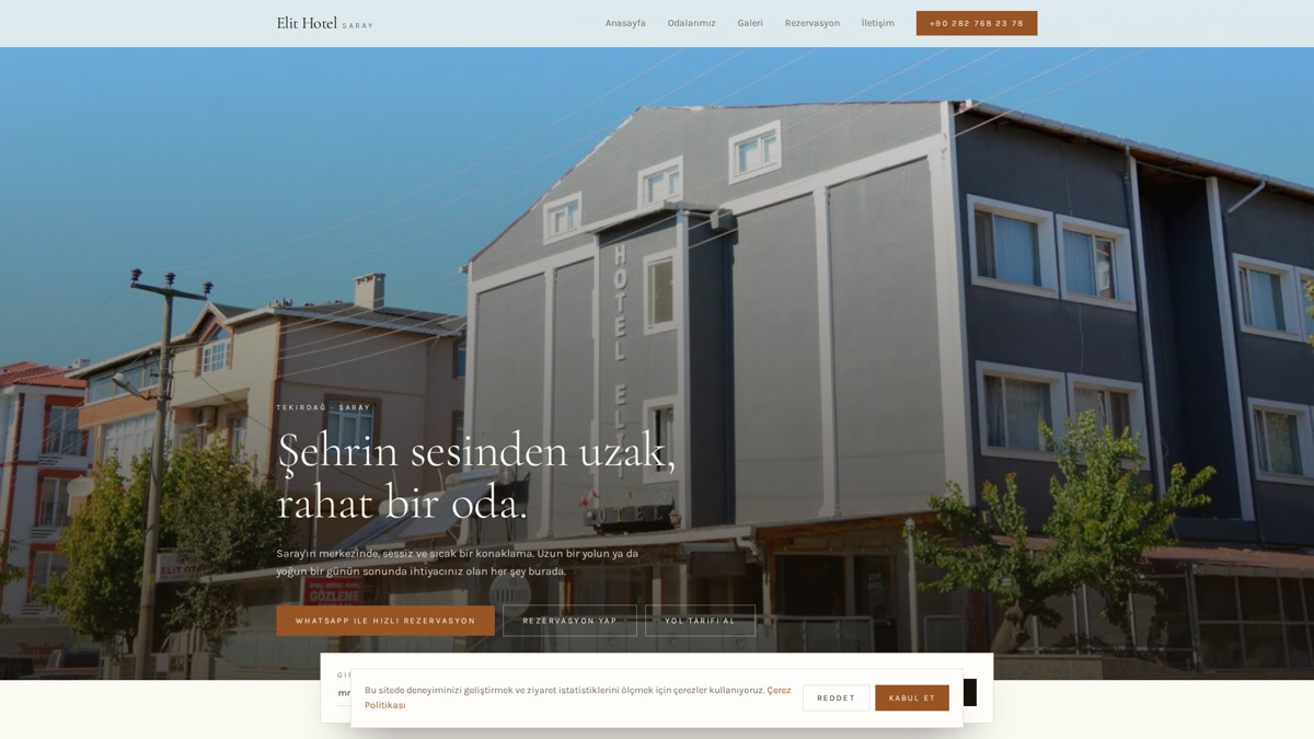 Elit Hotel Saray dış görünüm